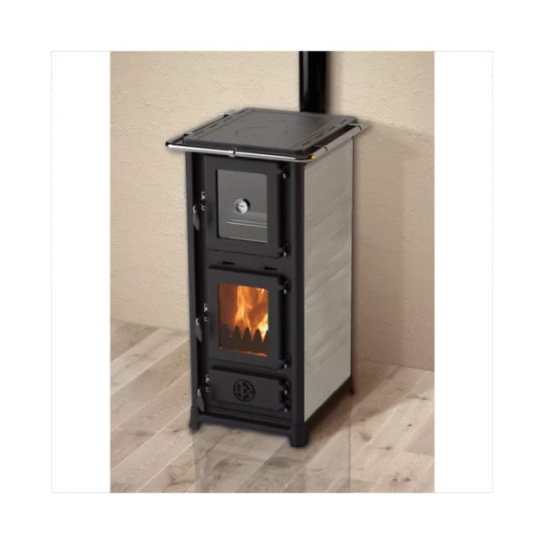 Poêle à bois avec four et plaque de cuisson Olympia Plus – 13 Kw