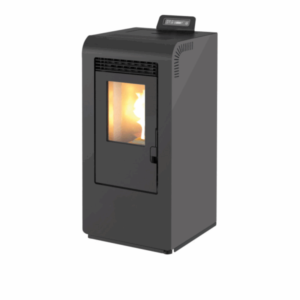 Pack poêle à granulés Giulia Evo + Kit d’installation sortie arrière 6kW (noir)