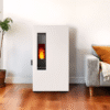 Poêle à granulés extra plat Mini 5kW (Blanc)