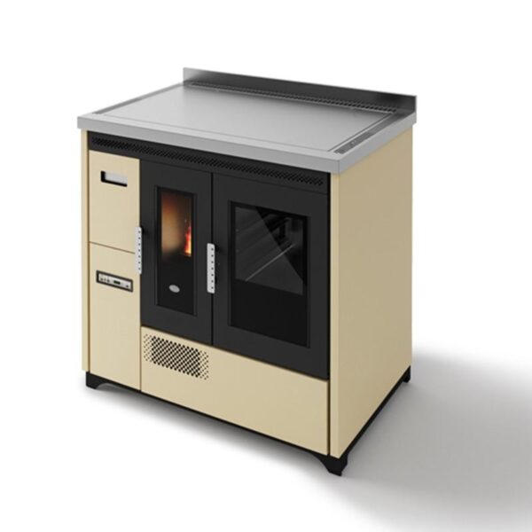 Cuisinière à granulés avec four ventilé – EVA CALOR Enrica 9 kW