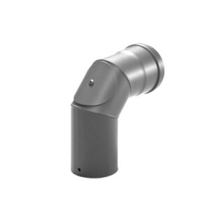 Coude fixe 90° avec porte de visite pour poêles à granules de bois pellets ø 100mm.
