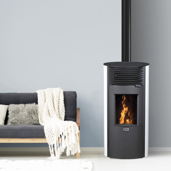 Poêle à granulés Silencieux étanche Roméo 8kW (blanc)
