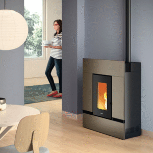 Poêle à granulés canalisable CADEL Mithos Plus 12 Up-Twin Puissance 12kW