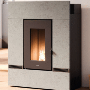 Poêle à granulés canalisable CADEL Mithos Plus 12 Ps Puissance 12kW WiFi Sortie Fumée Postérieure
