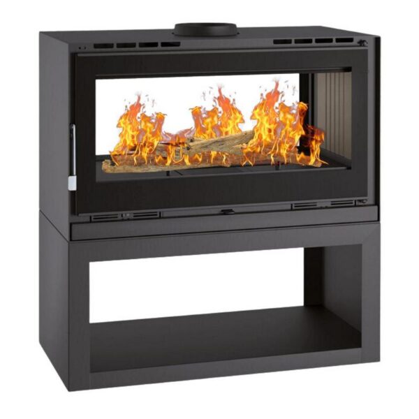 Poêle à bois panoramique double face – FIREMATIC Ottawa – L 13.5 kW