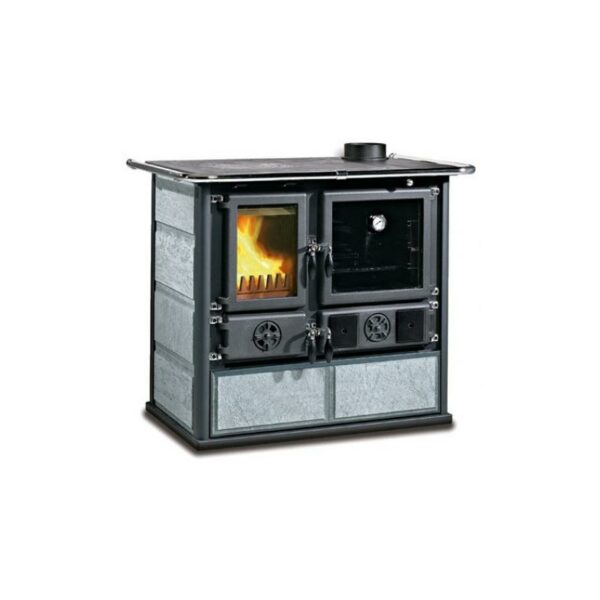 Cuisinière à bois raccordable – LA NORDICA Rosa 5.0 Pierre 8.8 kW