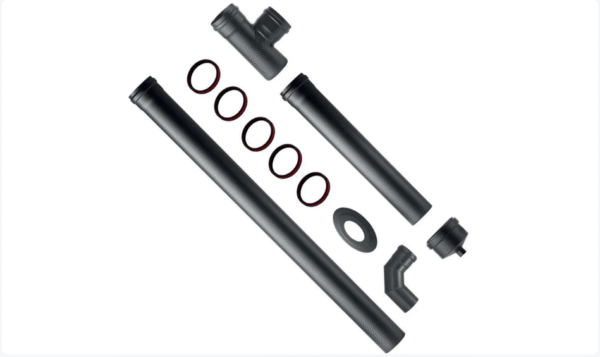Kit d’installation pour poêle à granulés en acier 1,2 mm d.80 mm