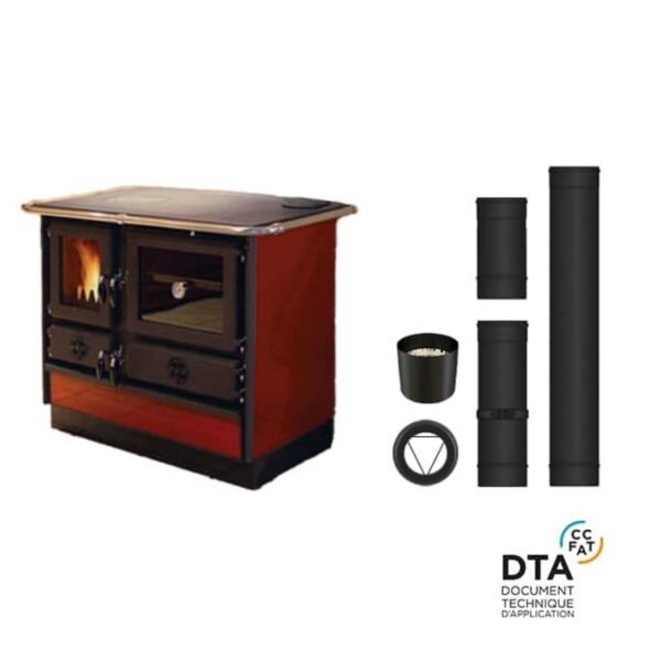 Pack cuisinière à Bois Bouilleur Thermo Magnum Sortie dessus 14kW