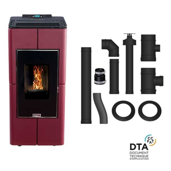 Pack poêle à granulés étanche Tendenza + Kit d’installation ventouse 8kW