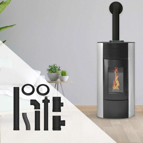 Pack poêle à granulés Segreto étanche + Kit d’installation ventouse 9kW