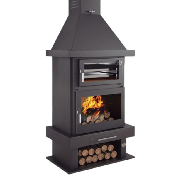 Poêle à bois cheminée avec four – FIREMATIC Phoenix 10 à 13 kW