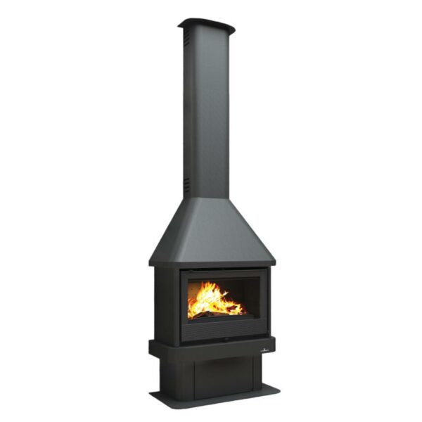 Cheminée à bois ventilé raccordable – BRONPI Lisboa 12 kW