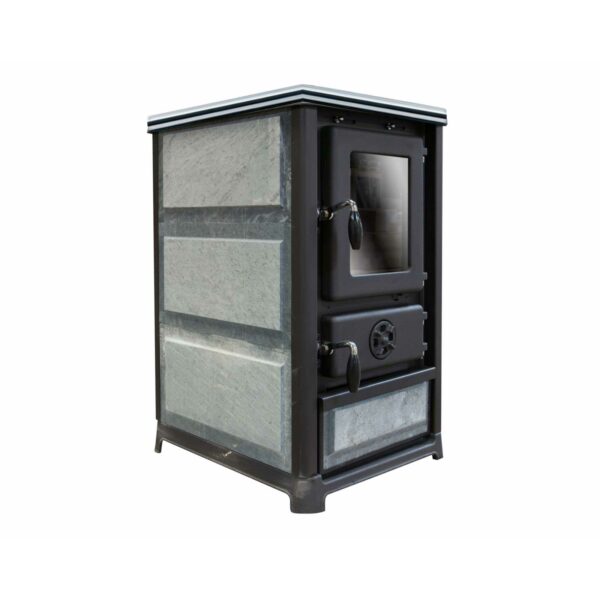 Poêle à Bois Olymp Plus 10.3kW bordeaux ou crème