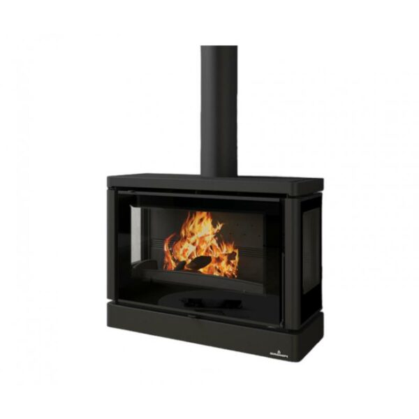 Poêle à bois suspendu ventilé raccordable 3 faces – BRONPI Versailles – C 10 kW